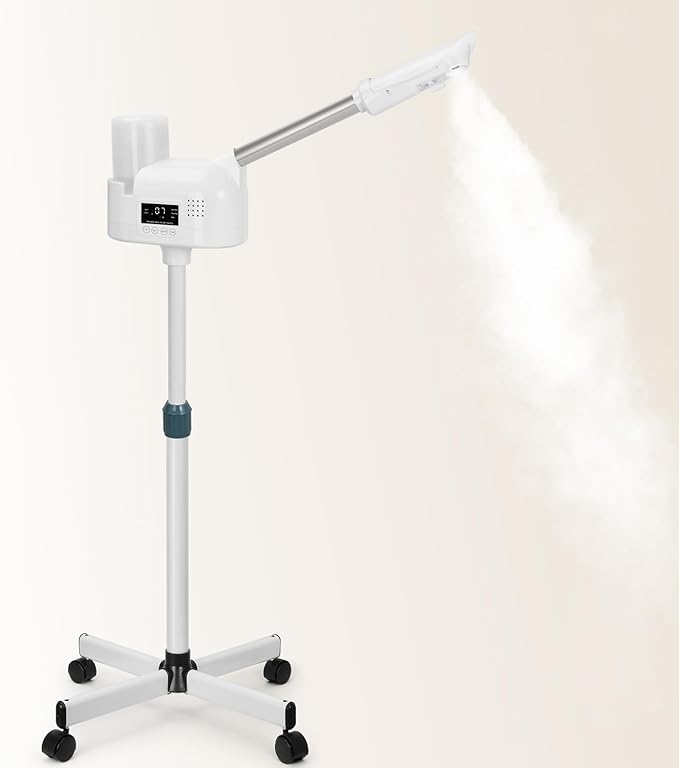 Professional Facial Steamer, Face Steamer Upgrade PTC Heating, Esthetician Steamer Hot Mist Facial Steamer for Salon Spa Beauty