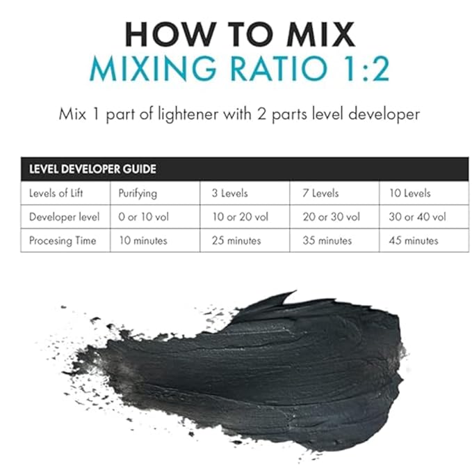 HAIR BAR NYC 30 Volume - Blond Plex Anti-Yellow Porfessional Lightening System for Charcoal Hair Bleach - Violet Developer with Plex, Reduce Brassy, Eliminates Orange Tones 33.8oz/1lt