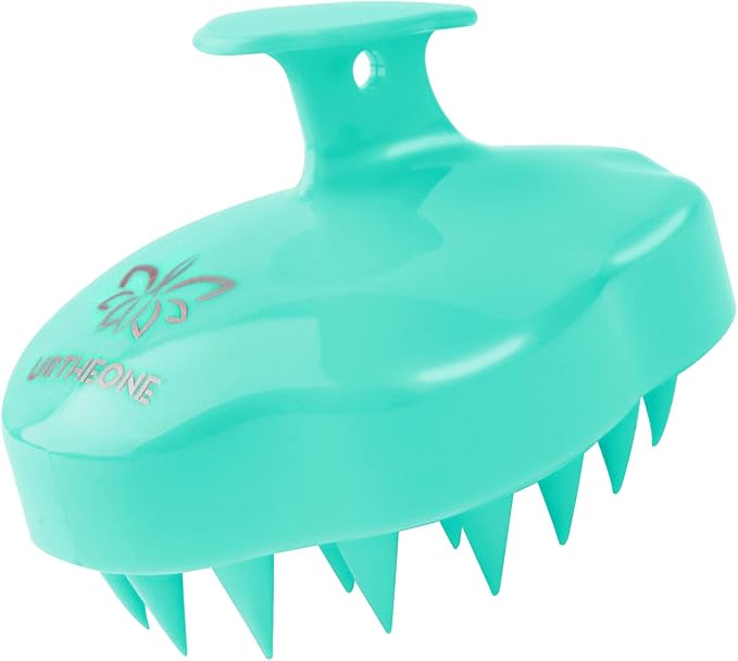 URTHEONE Hair Scalp Massager Shampoo Brush,Soft Silicone Hair Brush for Wet Dry Oily Curly Straight Thick Thin Rough Long Short Natural Men Women Kids Pets Hair Care Tools(Light Green)