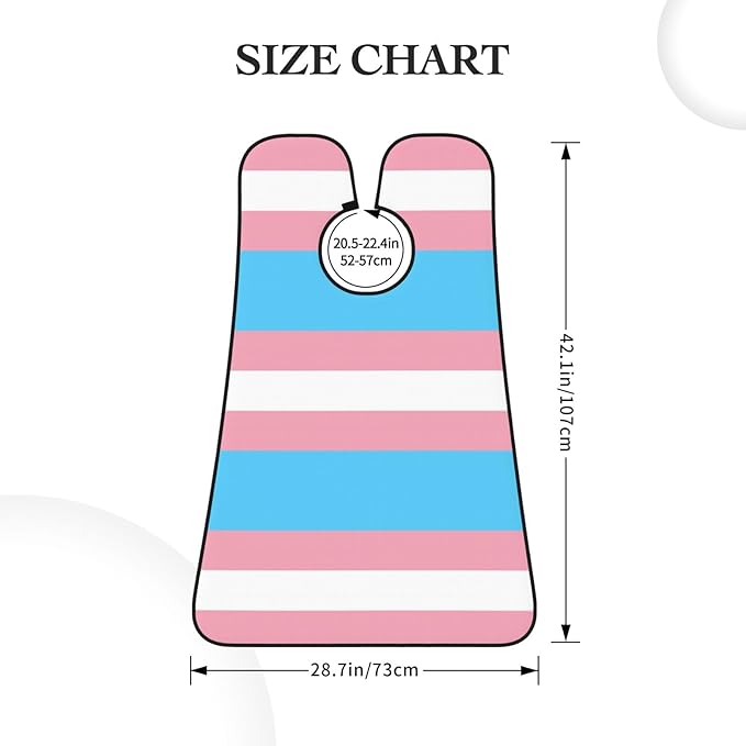 Beard Trimming Hair Catcher, LGBT Pride Flag Transgender Shave Bib, Non-Stick Bib Apron Waterproof, Shaving Tool for Men for Husband Father’s Day