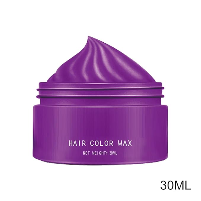 Hair Color Wax - 30ml Temporary Washable Hair Dye, Style and Color Easily for Women Men Teens and Kids, Styling Cream for Parties Cosplay Halloween, Vibrant Fun Colors Easy to Apply Wash