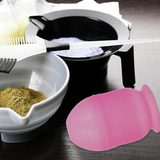 minkissy Hair Color Mixing Cup with Scale 3Pcs Hair Dye Shaker Bowls for Salon and Diy Coloring Easy Measurement and Cleaning