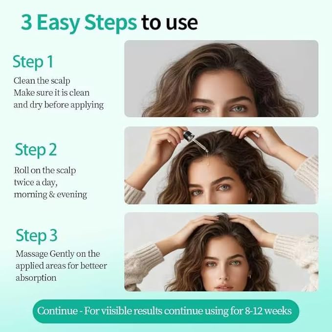 Rosemary Hair Oil, a lightweight rosemary essential oil spray, suitable for all scalps and hair, free of parabens and sulfate surfactants, 15ml. (3, 10.5ml)