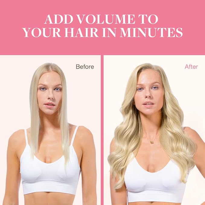 GOO GOO Clip in Hair Extensions Real Human Hair, Remy Human Hair Extensions Clip ins for Women, Natural Human Hair, 22inch 110g 7Pcs, 60A Platinum Blonde