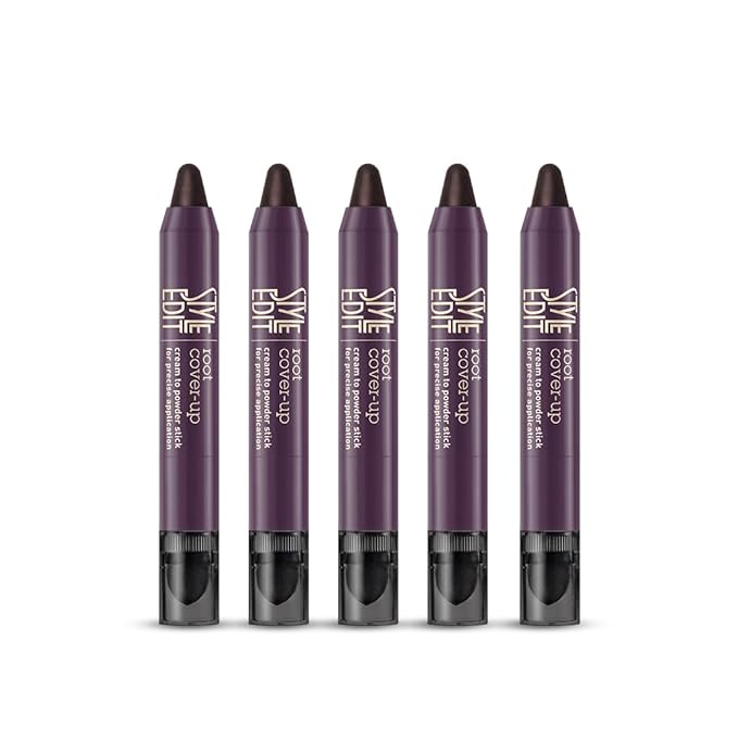 Style Edit Root Touch Up Stick | Temporary Hair Color for Gray Roots and Thinning Hair | Salon-Quality, Transfer-Resistant Hair Concealer | Dark Brown, 0.11 oz