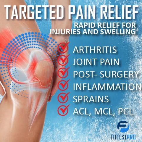 Knee Ice Pack Wrap (XL) for Pain Relief, Reusable Hot and Cold Therapy Wrap for Swelling, Recovery, and Therapy for Arthritis, Meniscus Tear and ACL