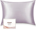 Adubor 100% Silk Pillowcase - Mulberry Silk Pillow Cases, 23 Momme 6A Grade Fibers, Silk Pillow Case for Hair and Skin Health, with Hidden Zipper (King 20''×36'', Grayish Purple, 1PC)
