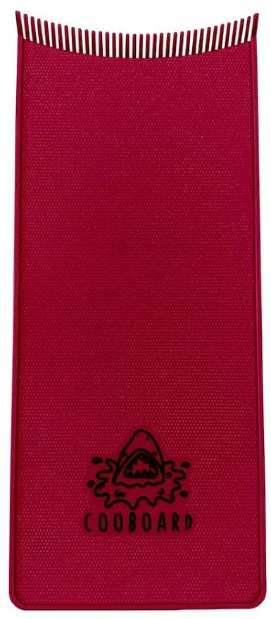 Authentic Cooboard Balayage Board with Teeth | Original Highlighting Paddle from The Maker of Cooboard Hair Highlighting Kit | Easy to Clean, Sturdy, Lightweight (Cooboard Red)