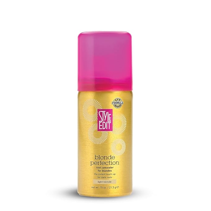 Root Touch Up Spray for Light Blonde Hair by Style Edit | Temporary Hair Color for Dark Roots, Highlights and Thinning Areas | 0.75 oz Travel Size