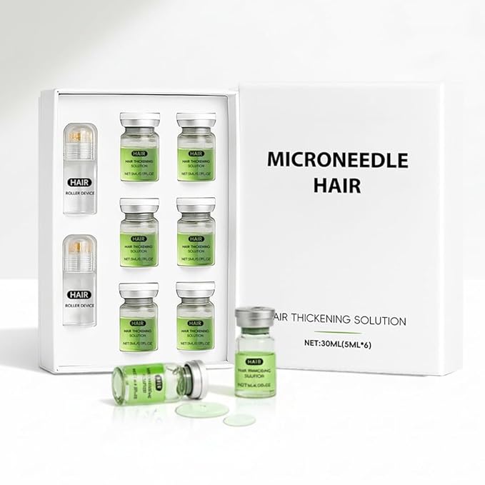 Hair Growth System, With Ginseng, Peppermint Oil and Ginger Root Treatment-Advanced Scalp Care Formula Thickening Serum. Strengthens Roots, For Men & Women.