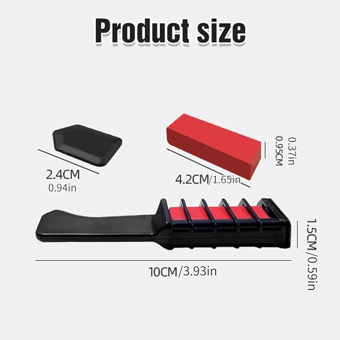 Festive Fun Hair Chalk Combs, 2026 New Chalk Hair Color for Girls, Temporary Wash out Hair Color Kids, Christmas Girl Gifts, Skin Safe Materials (10 colors)