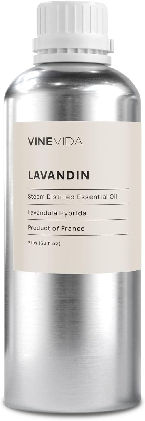 VINEVIDA Lavandin Essential Oil 32 oz - Undiluted Oil for DIY Candles & Soap Making - Safe for Skin