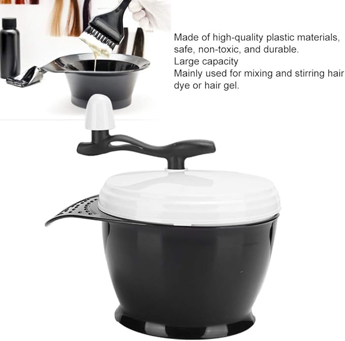 Large Capacity Hair Dye Mixer Hand Blender Mixing Bowl, High Efficiency Hair Coloring Bowl, Mainly Used for Hair Dye or Hair Gel with Large Capacity, Suitable for Home Use