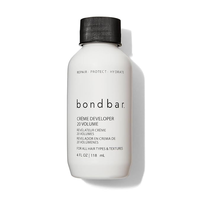 Bondbar 20 Volume Creme Developer, Repairing hair dye for all hair types, CrueltyFree*, ParabenFree, & Vegan, 4 Oz