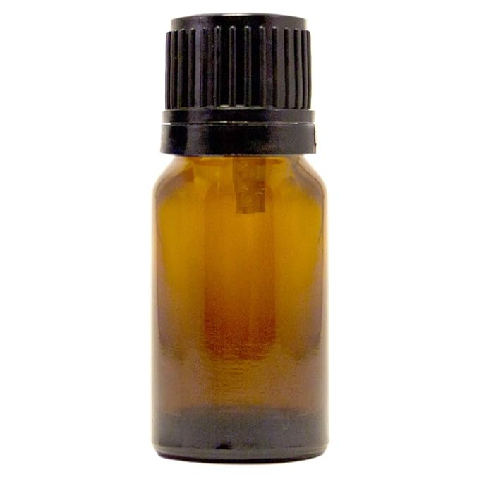 10 ml (1/3 fl oz) Amber Glass Bottle with Euro Dropper (12 Pack)