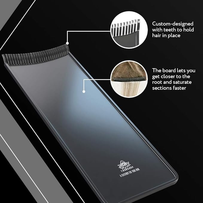 Authentic Cooboard Balayage Board with Teeth | Original Highlighting Paddle from The Maker of Cooboard Hair Highlighting Kit | Easy to Clean, Sturdy, Lightweight (Cooboard Pink XL)