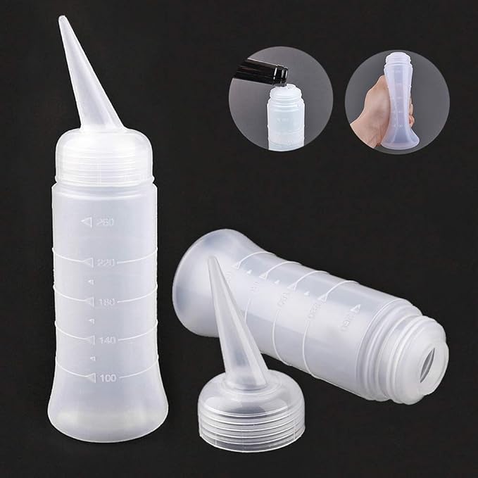 driew Hair Color Applicator Bottle 2 Pack 8.8oz Hair Color Applicator Bottle Hair Ccolor Squeeze Bottle