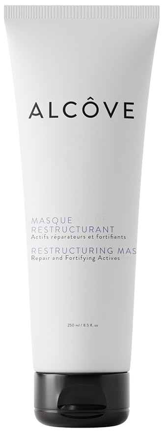 Alcôve - Restructuring Mask - Revitalizes & Offers Manageability - Deep Conditioning Hair Mask Made with Avocado & Moringa Oils - Hydrate, Repair, and Fortify Damaged Hair - Color-Safe - Vegan - 8.5oz