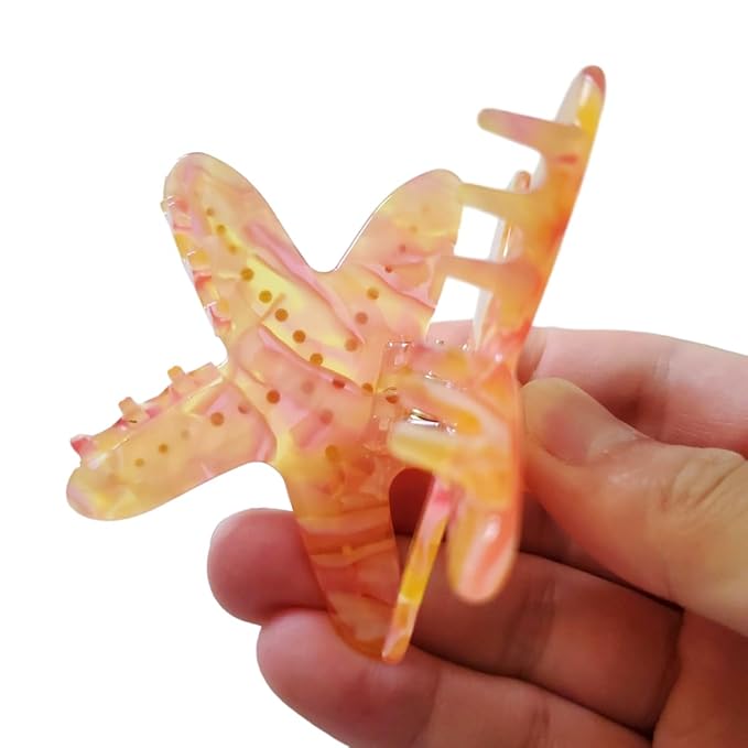 Starfish Claw Clip,Acetate Hair Clips,Small Claw Clips for Women