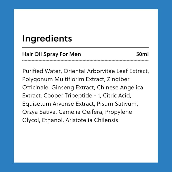 ForHair- Men Hair Growth Spray – Stimulates New Hair, Strengthens Follicles – Local Regrowth Action, No Unwanted Body Hair – Safe and Easy Alternative to Pills,Costly and Painful Treatments