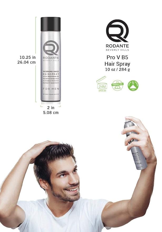 Hair Spray Medium Hold Hairspray for Fine Hair | Premium Workable Hair Spray Humidity Resistant Fast Drying Pro-Vitamin B5 & Low Alcohol 10 oz
