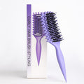 Curl Defining Brush for Curly Hair, Flexi Vented Brush for Faster Drying Hair, Detangling and Shaping to Reduce Pulling (Purple)