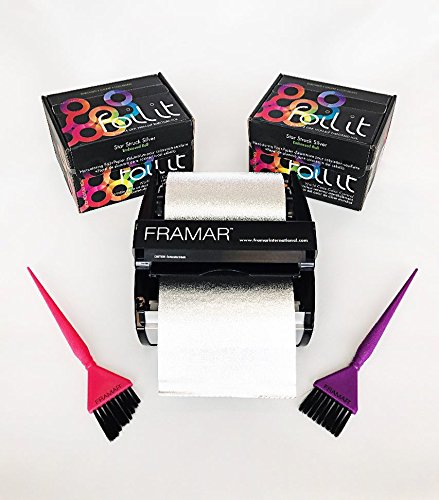FRAMAR Silver Hair Foil – Hair Foils For Highlighting Long Hair, Highlight Foils For Hair Highlighting, Salon Foils For Hair Highlighting Kit, Salon Foils For Hair Stylist – 320 ft