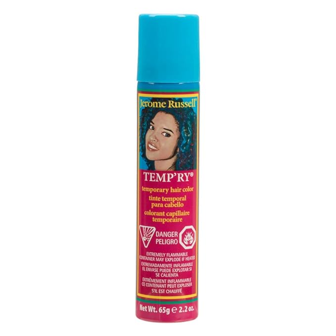 Jerome Russell Auburn Spray-On Hair Color - Intense, Fast-Drying, Non-Sticky, Travel Size Hair Dye for Vivid, Instant Color, 2.2 oz