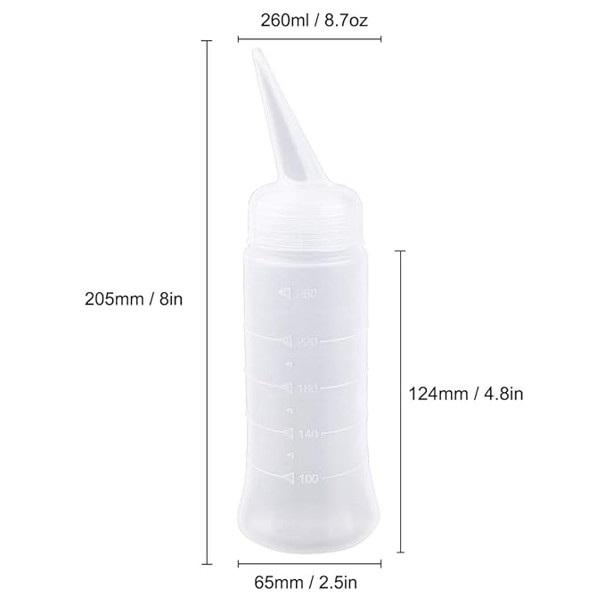 driew Hair Color Applicator Bottle 2 Pack 8.8oz Hair Color Applicator Bottle Hair Ccolor Squeeze Bottle