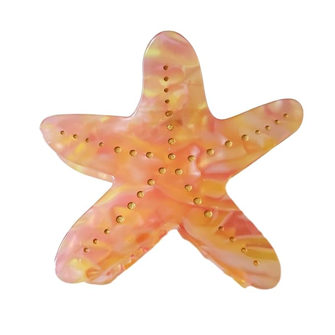 Starfish Claw Clip,Acetate Hair Clips,Small Claw Clips for Women