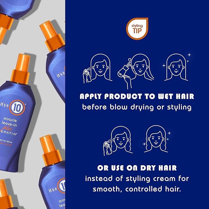 It's A 10 Miracle Leave-In Plus Keratin 10 Oz