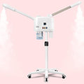 Professional Facial Steamer, 2 in 1 Face Steamer with Cold & Hot Mist, Ozone Facial Steamer with Timer Function, Stand Face Steamer Adjustable Height for Spa, Salon and at Home use