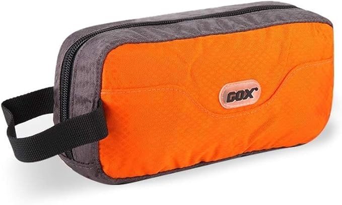 GOX Travel Toiletry Bag Dopp Kit Case for Men Multifunction Packing Organizer Pouch(Orange)