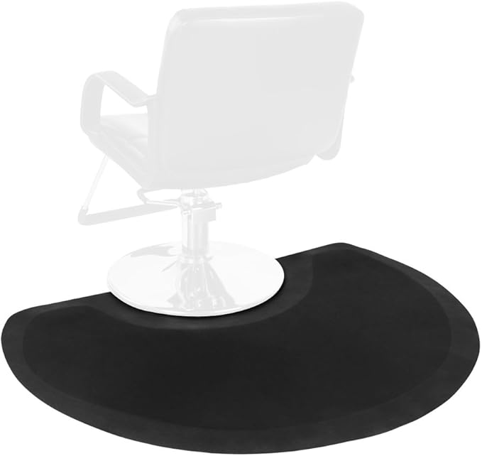 OmySalon 1/2'' Thick Anti Fatigue Mat for Hairstylist Standing, 3'x4' Barber Floor Matt Under Salon Chair, Hair Cutting Hairdressing Equipment