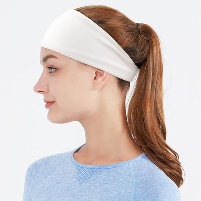 DRESHOW Yoga Sports Headbands for Women Elastic Non-Slip Headbands Workout Running Hair Bands 6 Pack