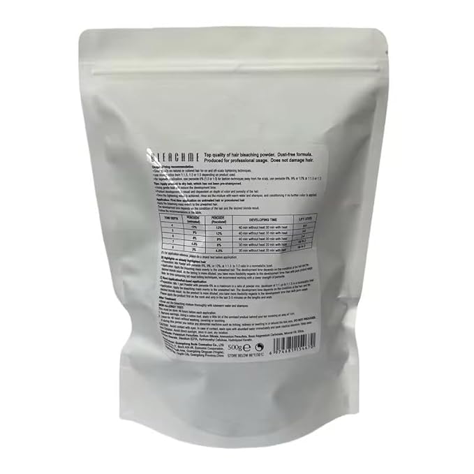 Professional Dust-Free Hair Bleaching Powder, Premium Lightener for Salon Use, 500g 16.9 Fl oz. Bond Enforcing Little Damaged to Hair. For Beauty Salon, Hair Salon.