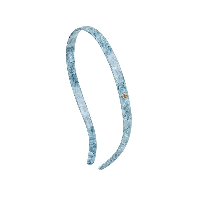 EVITA PERONI Headbands for Women Glasses Wearers, No Pressure Non Slip No Headache Comfortable Head Bands for women's hair Fashion Thin Hair Band - Coral Blue -