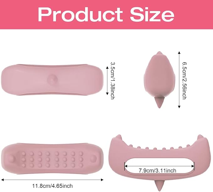 Relief Head & Body Acupressure Massager - Flexible Silicon Tool for Headache, Neck, Shoulder, Leg Pain, Muscle Fatigue & Circulation Boost - Post-Workout Recovery & Full-Body Massage (White)