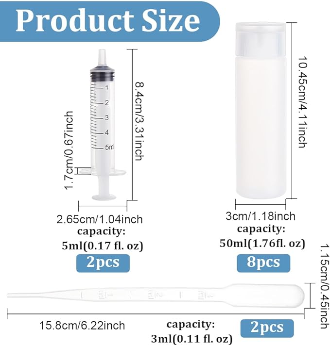 BENECREAT 8 Pack 50ml 1.7oz Clear Squeezable Plastic Sample Flip Cap Bottle Refillable Travel Containers for Makeup Cosmetic Toiletries Liquid