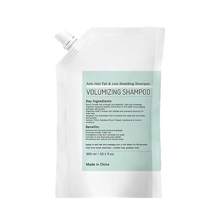 Trichology Volumizing Shampoo，Anti-Hair Fall & Less Shedding Shampoo，Enriched with Multiple Plant Extracts to Promote Hair Growth while Regulating Scalp Oil Production and Nourishing the Scalp，300ml