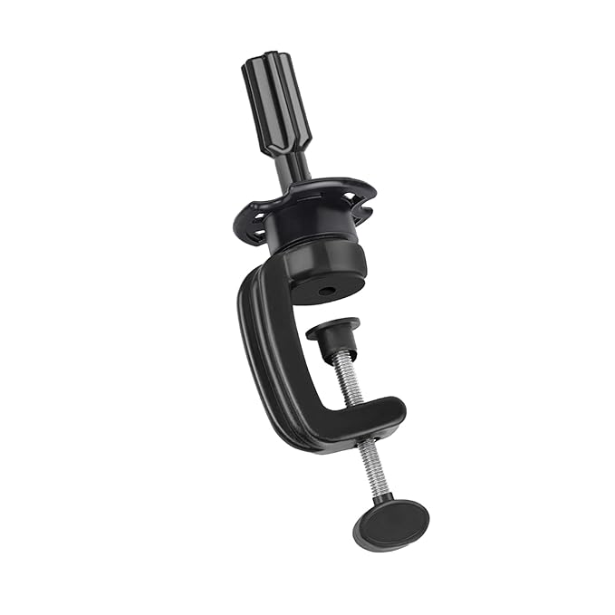 Wig Stand Mannequin Head Holder 1 Pack Black Cosmetology Manikin Stand Mannequin Head Holder Clamp Wig Head Stand Holder for Table Training