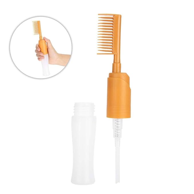 Jadeshay Root Comb Applicator Bottle for Hair Dye, 110ml PP Material, With Comb, Graduated Bottle, Easy to Use, Wide Application, Liquid, 1 Count, all hair colors, Suitable for Home and Salon Use