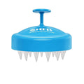HEETA Scalp Massager with Soft Silicone Bristles for Hair Growth, Dandruff Removal and Exfoliation - Sky Blue Shampoo Brush
