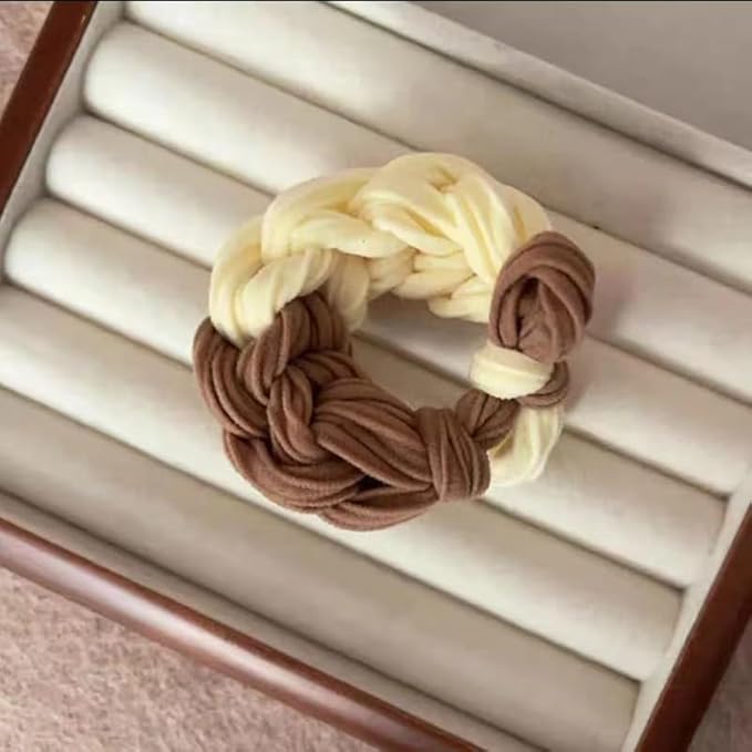 5PCS Hair Bracelets for Women Elastic Bracelets Hair Ties No Damage Hair Bands for Girls Lively Silk Scrunchies Thick Thin Long Curly Hair Accessories for Women