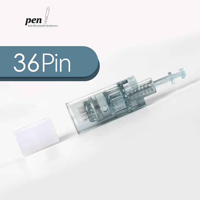 20 PCS 36 Pin Microneedling Pen Cartridges for Derma Roller Pen M8,M7S, Easy-to-Use for Home Use (36 Pin,20PCS)