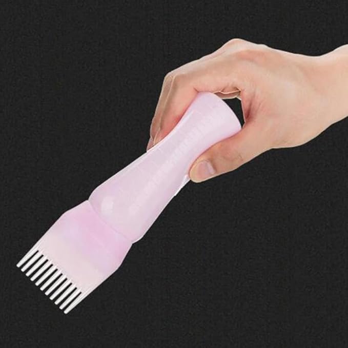 Hair Oil Applicator,Root Comb Applicator Bottle, Hair Dye Bottle 160ML Shampoo Bottle Hair Comb Applicator Bottle Brush Bottle for Hair Dyeing Tool Style 3