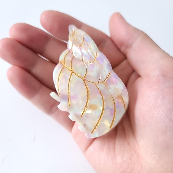 Conch Claw Clip,Ocean Hair Clip,Acetate Hair Clips,Small Claw Clips for Women