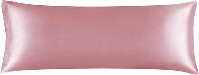 BEDELITE Satin Body Pillow Cover, Super Soft and Cooling Body Pillow Pillowcase for Hair and Skin, Breathable Silky Full Long Pillowcase Cover(20"x54", Nostalgia)