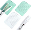 Silicone Hot Tool Mat – 2-Pack Heat-Resistant Pads for Flat Irons, Curling Wands & Hair Dryers, 8.6″ × 6.3″ Anti-Slip, Up to 480 °F Protection – White & Mint Green