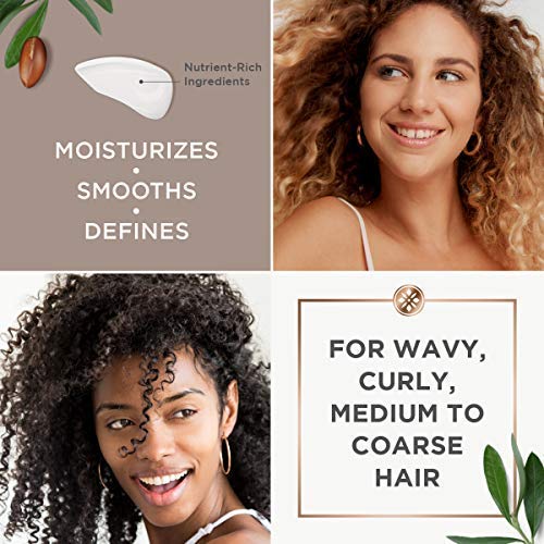 Argan Magic Defining Curl Cream - Enhances Waves & Curls While Adding Definition | Conditions, Detangles, Reduces Frizz | Enriched with Biotin | Made in USA | Paraben Free (8.5 oz / 250 ml / 2 Pack)